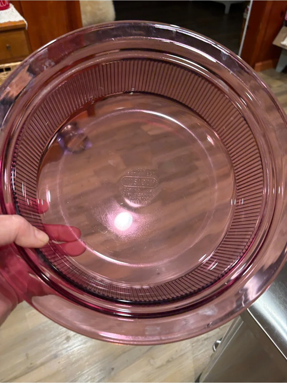 Corningware cranberry colored